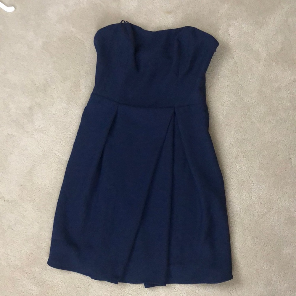 19 Cooper Strapless Navy Dress